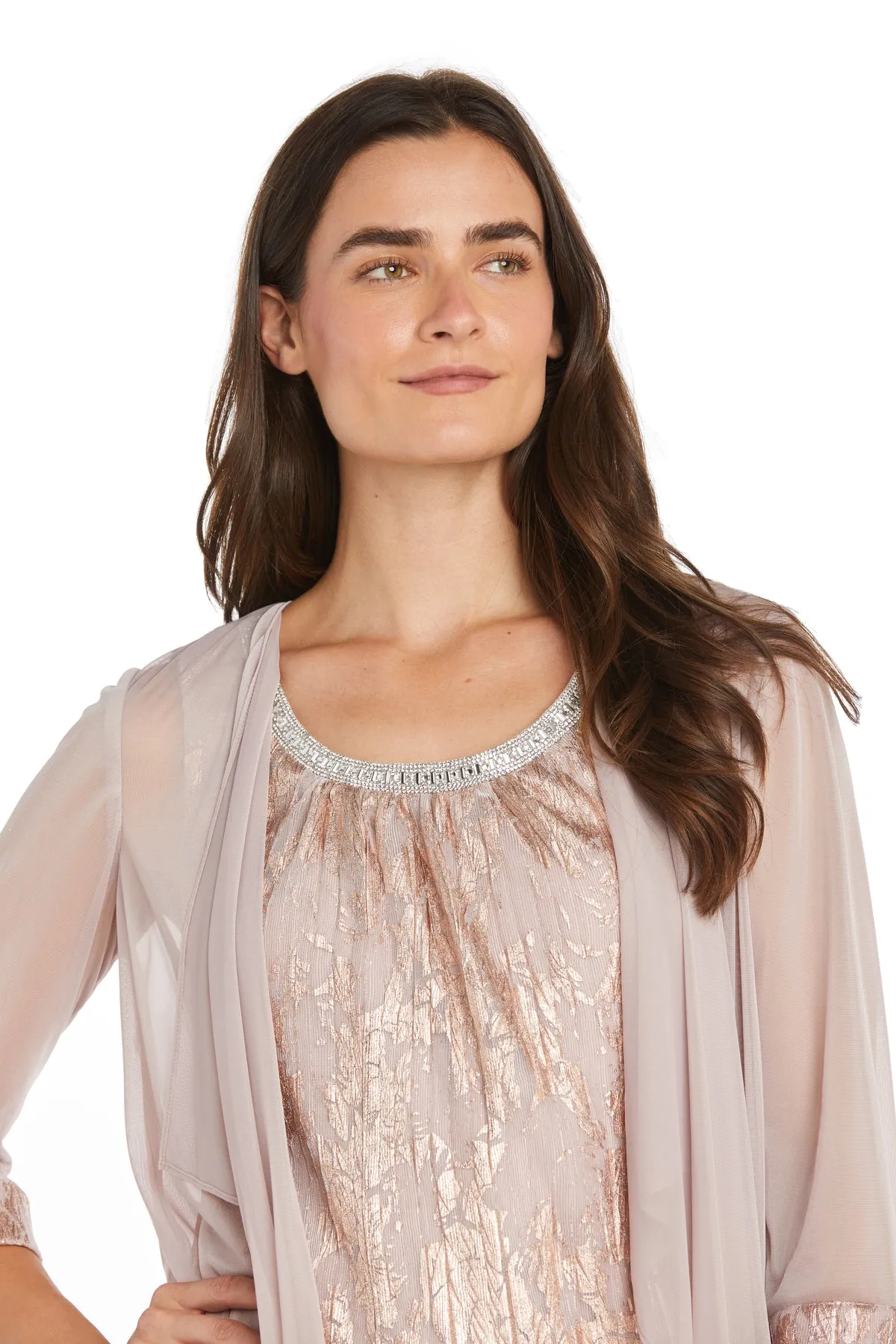 Metallic Patterned Jacket Dress sold by R&M Richards product image thumbnail 5