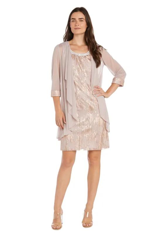 Metallic Patterned Jacket Dress sold by R&M Richards