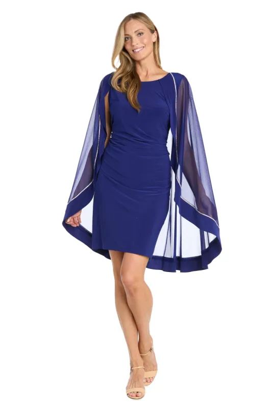 Cocktail Dress with Caplet and Rhinestone Trim sold by R&M Richards