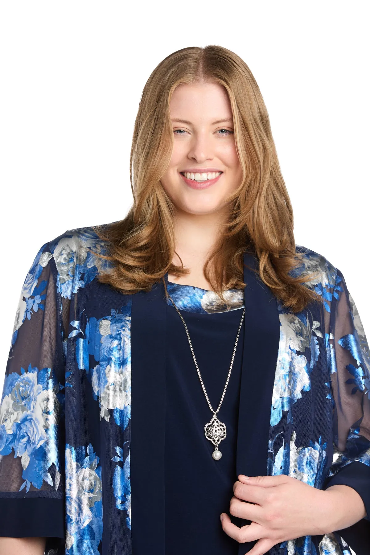 Metallic Jacket Dress - Plus sold by R&M Richards product image thumbnail 5