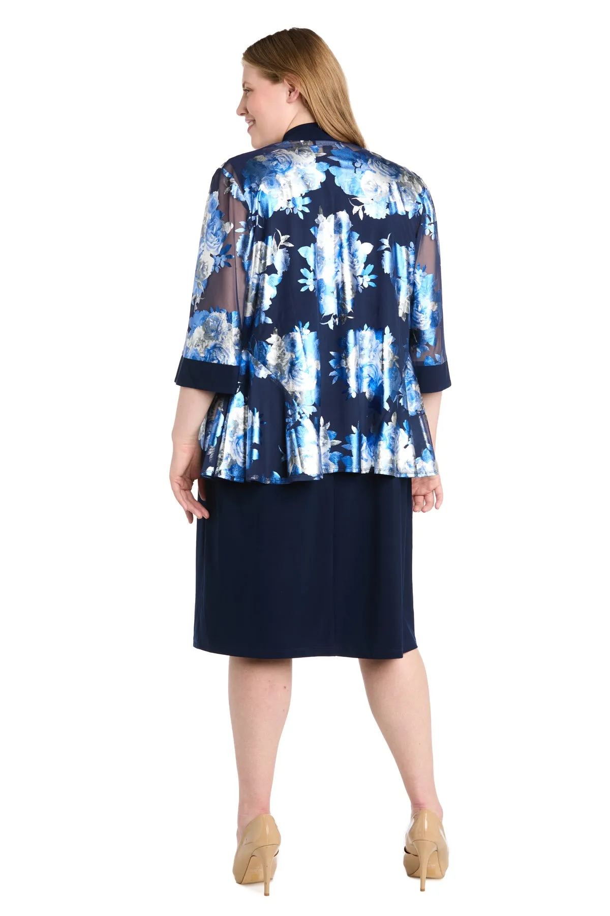 Metallic Jacket Dress - Plus sold by R&M Richards product image thumbnail 2