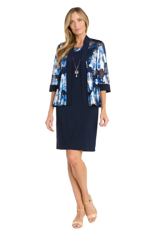 Metallic Jacket Dress - Petite sold by R&M Richards