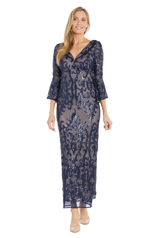 Contrast Sequin Gown sold by R&M Richards