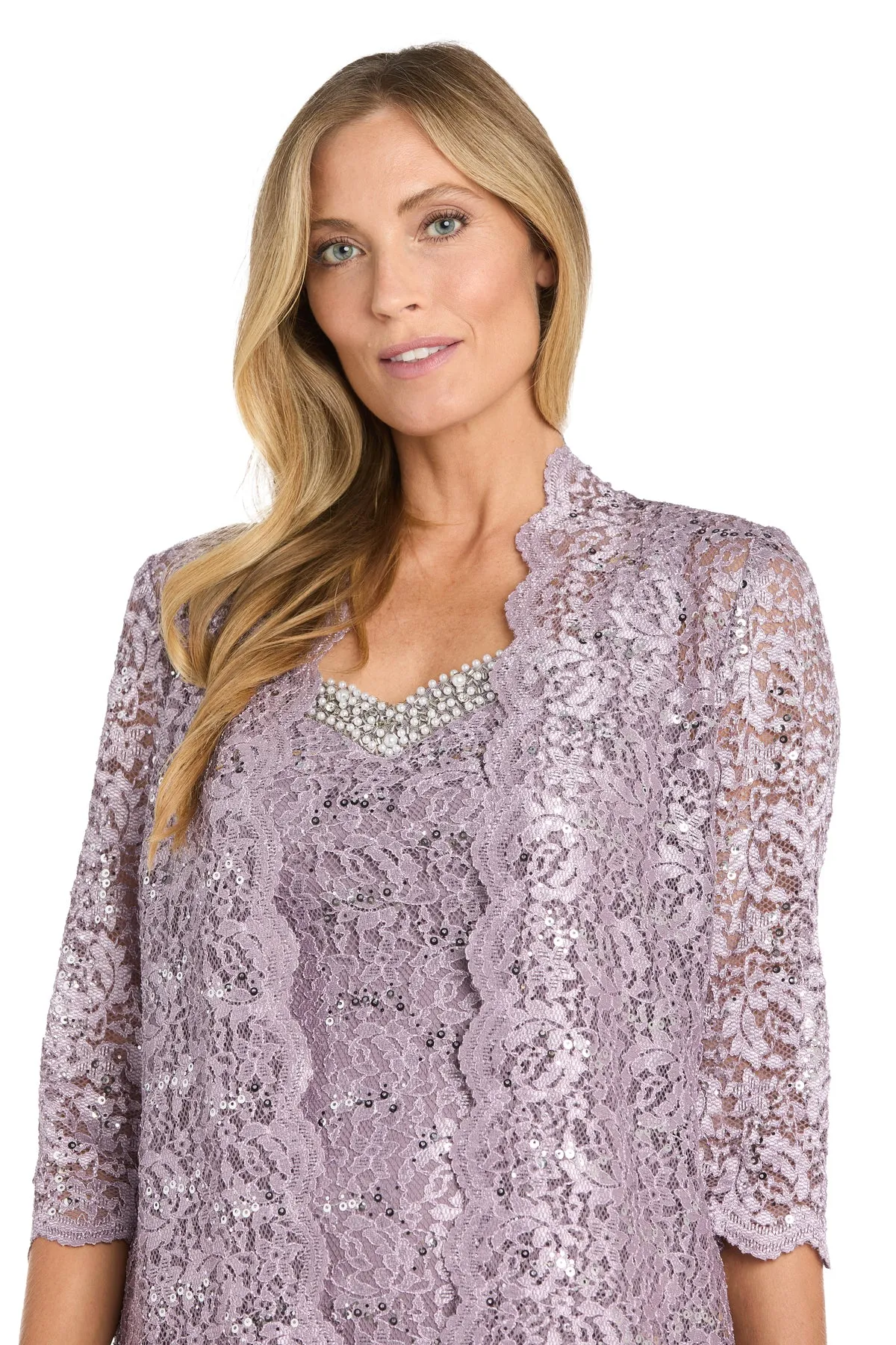 Elegant Lace Jacket and Dress - Petite sold by R&M Richards product image thumbnail 5