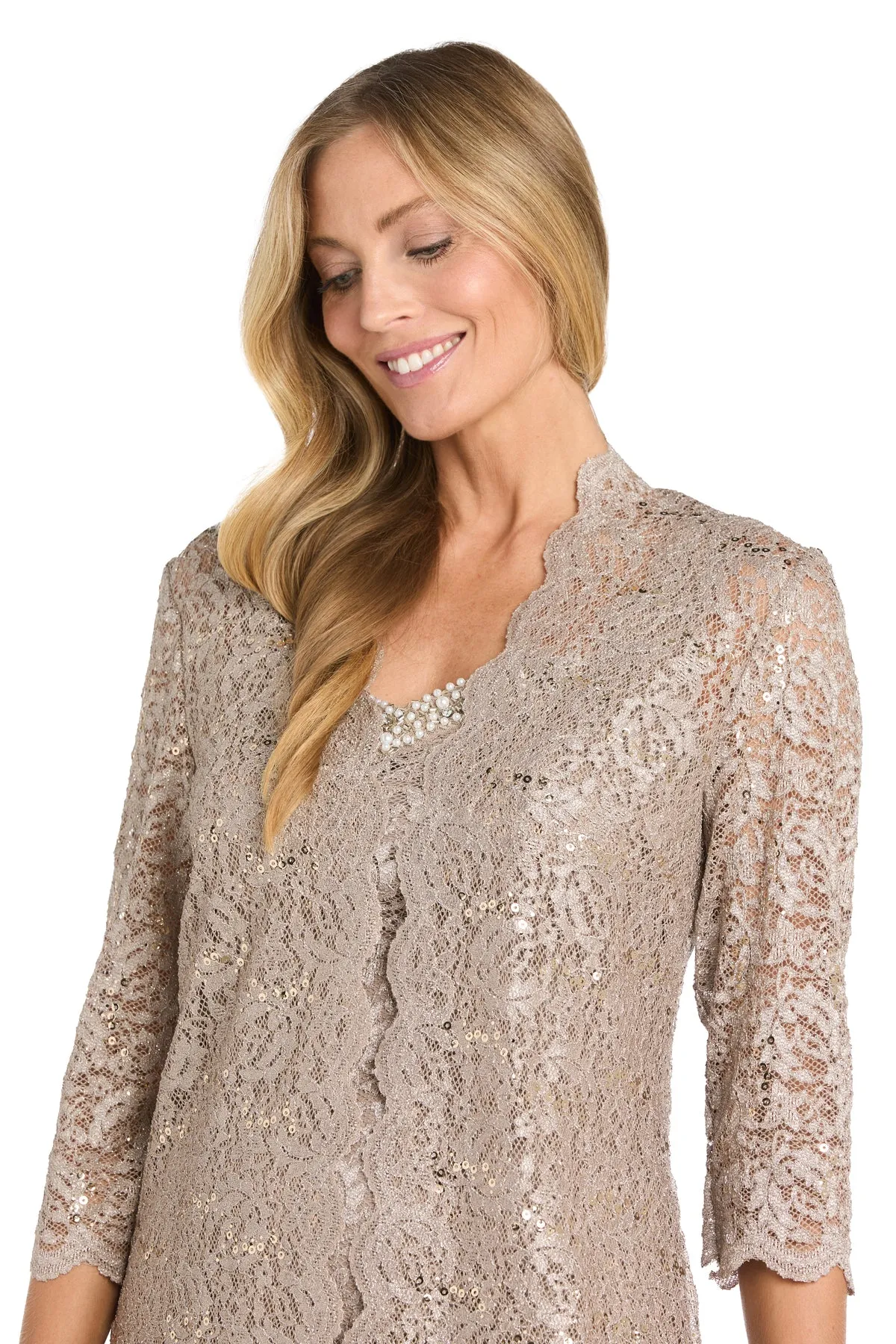 Elegant Lace Jacket and Dress sold by R&M Richards product image thumbnail 5