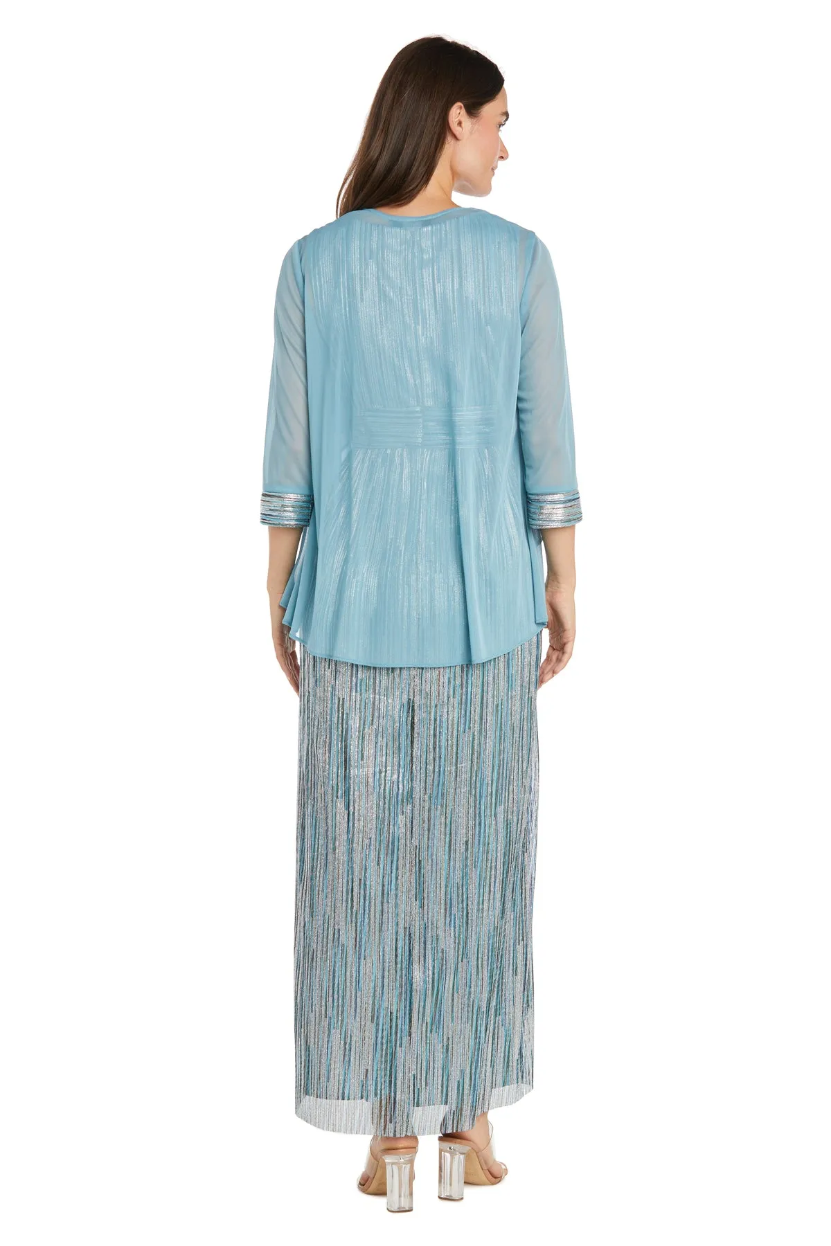Metallic Platter Dress with Removable Sheer-Sleeve Jacket - Petite sold by R&M Richards product image thumbnail 2