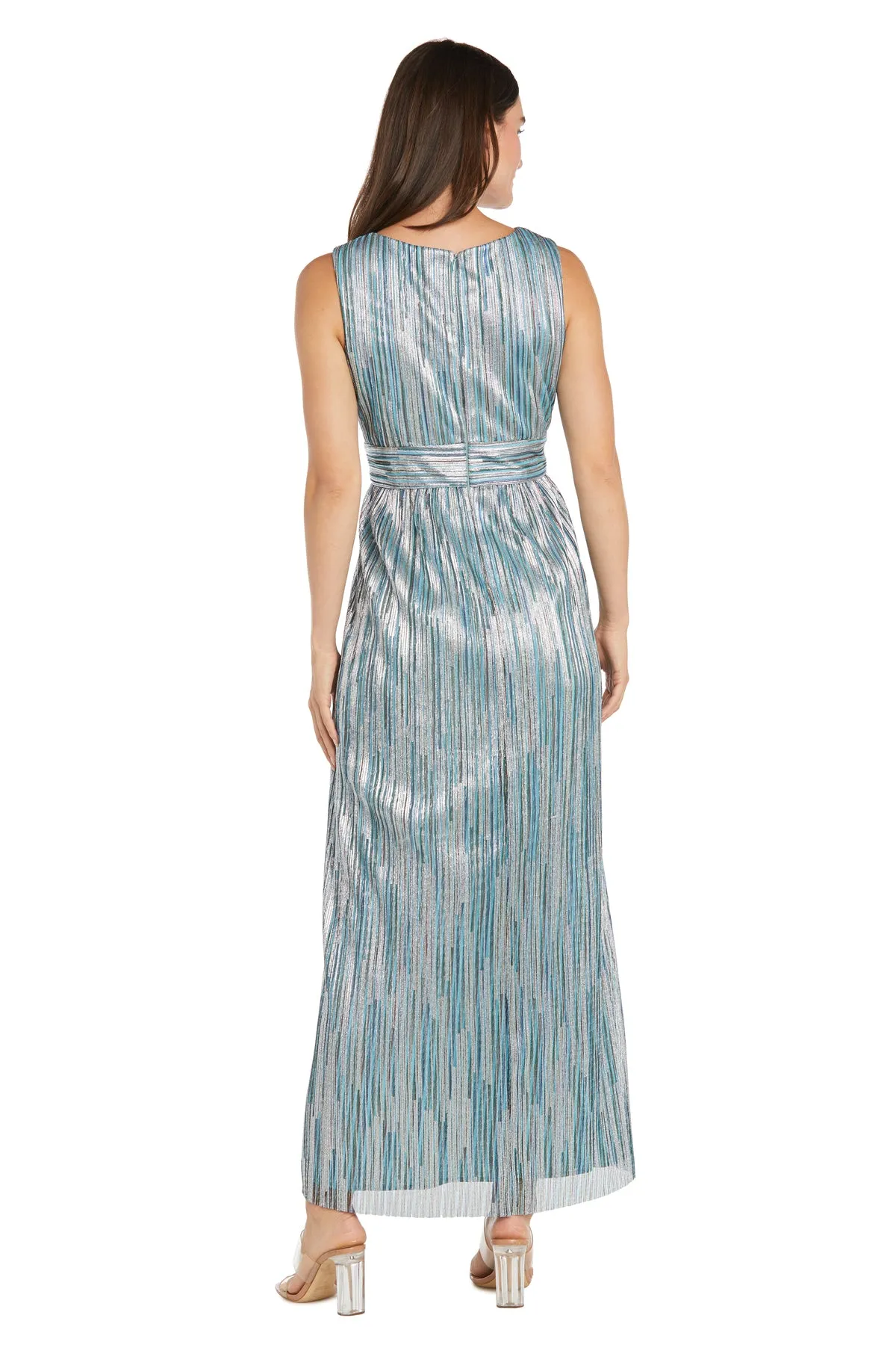 Metallic Platter Dress with Removable Sheer-Sleeve Jacket - Petite sold by R&M Richards product image thumbnail 4