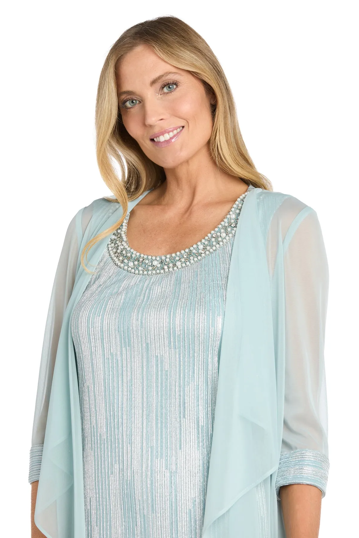 Metallic Jacket Dress with Matching Sheer Jacket sold by R&M Richards product image thumbnail 5