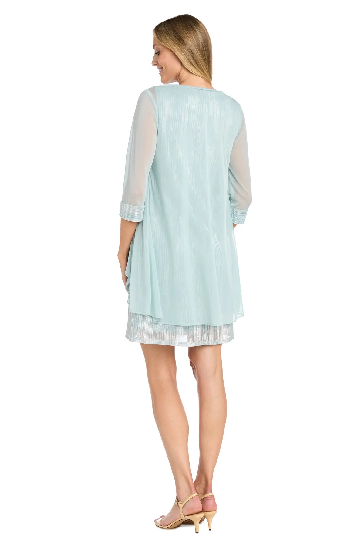 Metallic Jacket Dress with Matching Sheer Jacket sold by R&M Richards product image thumbnail 2