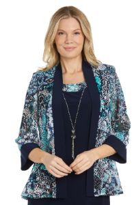 Daytime Puff Print Jacket Dress sold by R&M Richards