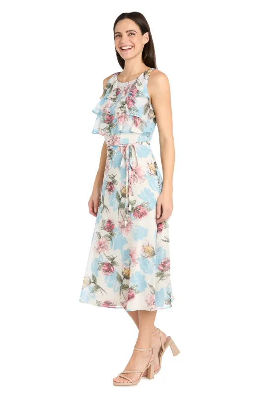 Daytime Maxi Dress Featuring a Ruffle Top and Flowy Skirt sold by R&M Richards