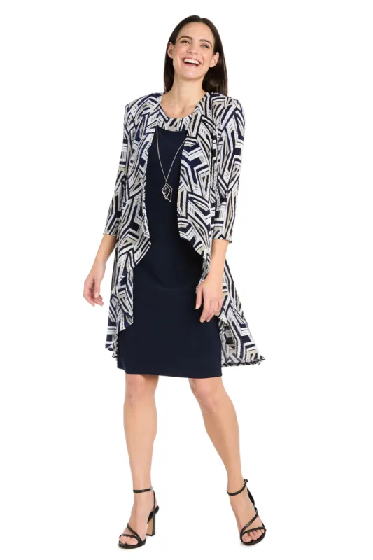 Geometric Printed Jacket Dress sold by R&M Richards