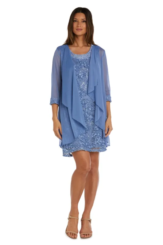 Two Piece Soutache Jacket Dress - Petite sold by R&M Richards