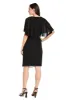 Elegant Beaded Detail Cocktail Dress with Chiffon Cape sold by R&M Richards