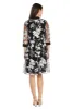 Floral-Threaded Sheer Jacket Dress with Detachable Necklace sold by R&M Richards