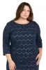 Illusion Pattern Stretch Dress - Plus sold by R&M Richards