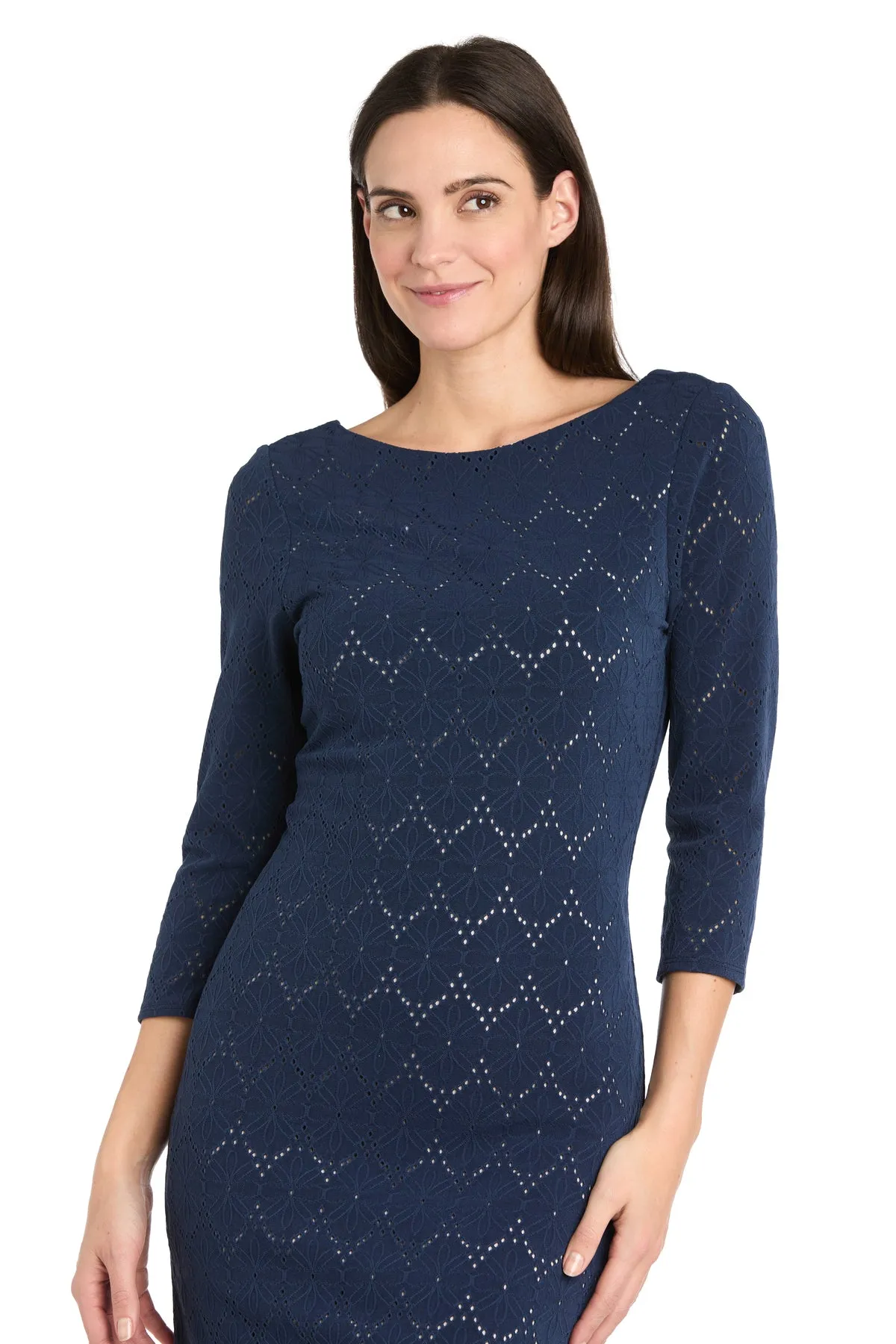 Illusion Pattern Stretch Dress sold by R&M Richards product image thumbnail 3