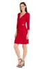 Solid Pattern Wrap Dress with Gold & Silver Pendant sold by R&M Richards