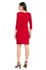 Solid Pattern Wrap Dress with Gold & Silver Pendant sold by R&M Richards