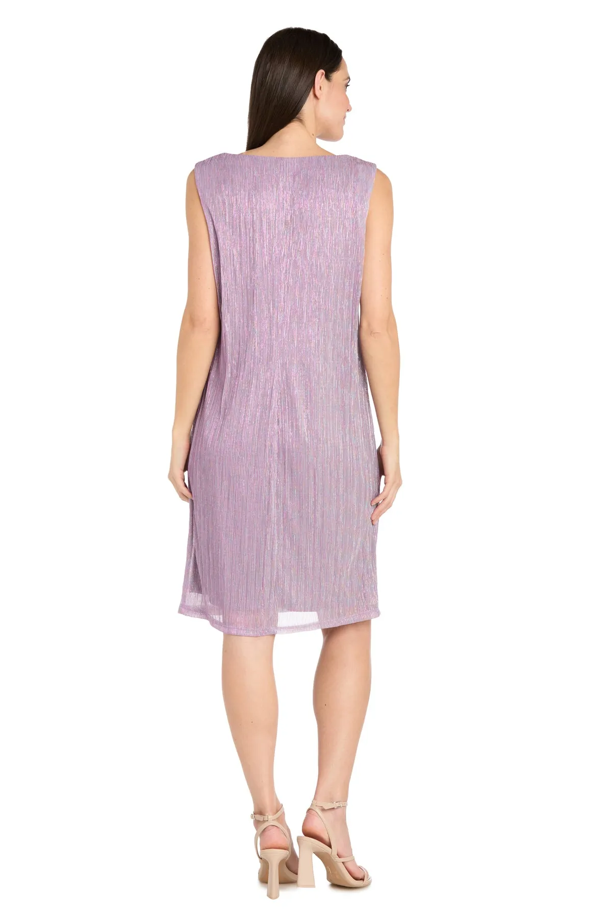 Solid Metallic Jacket Dress sold by R&M Richards product image thumbnail 4