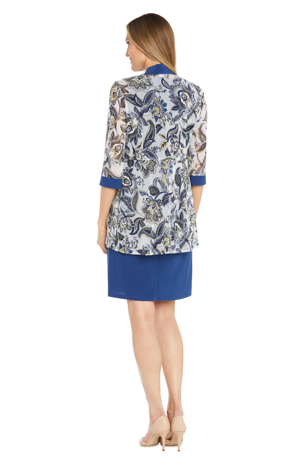 Abstract Leaf Printed Jacket Dress sold by R&M Richards product image thumbnail 2