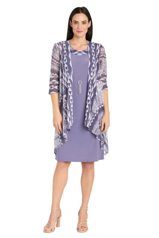 Lavender Daytime Jacket Dress - Petite sold by R&M Richards