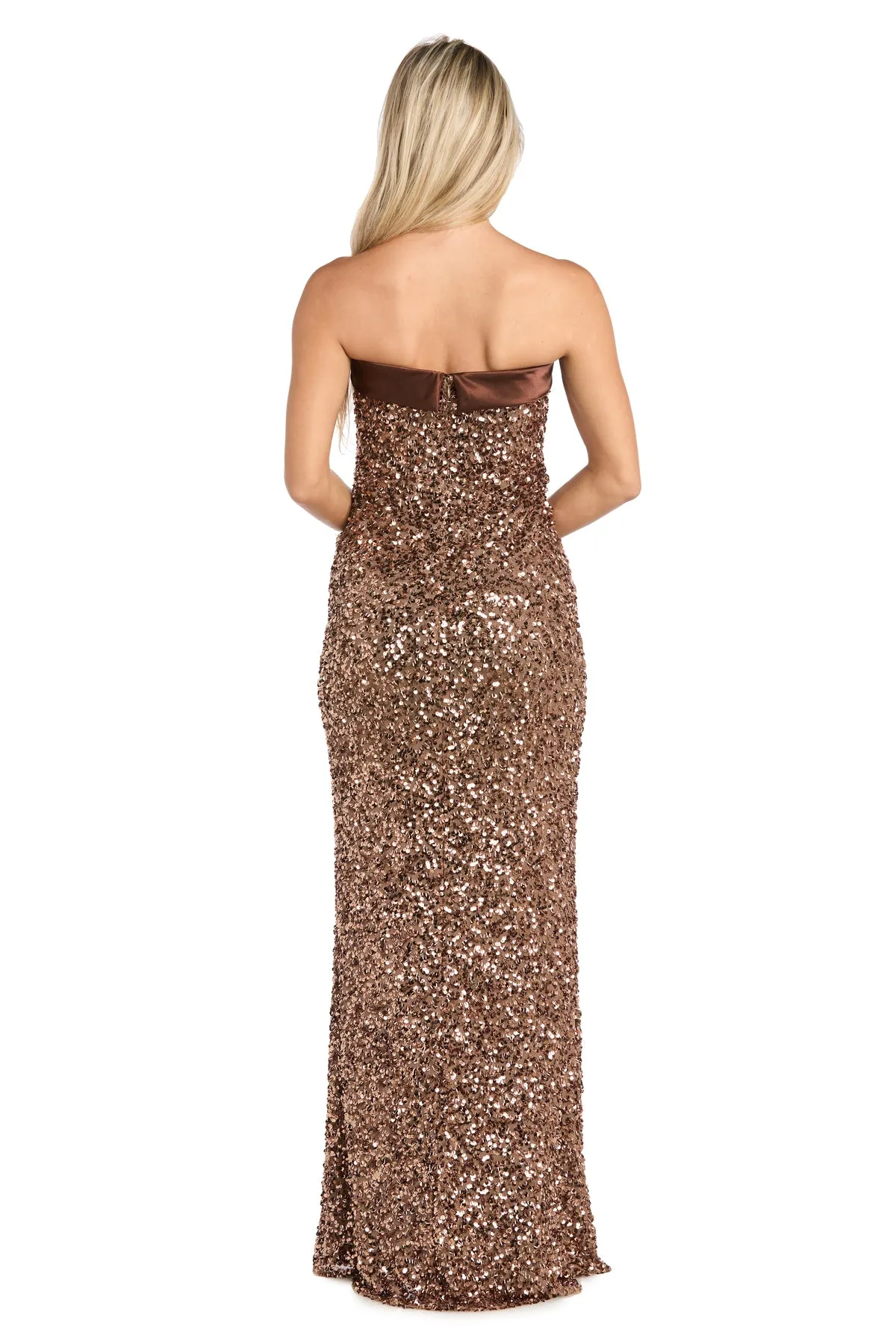 Mia Mocha Strapless Dress sold by R&M Richards product image thumbnail 2