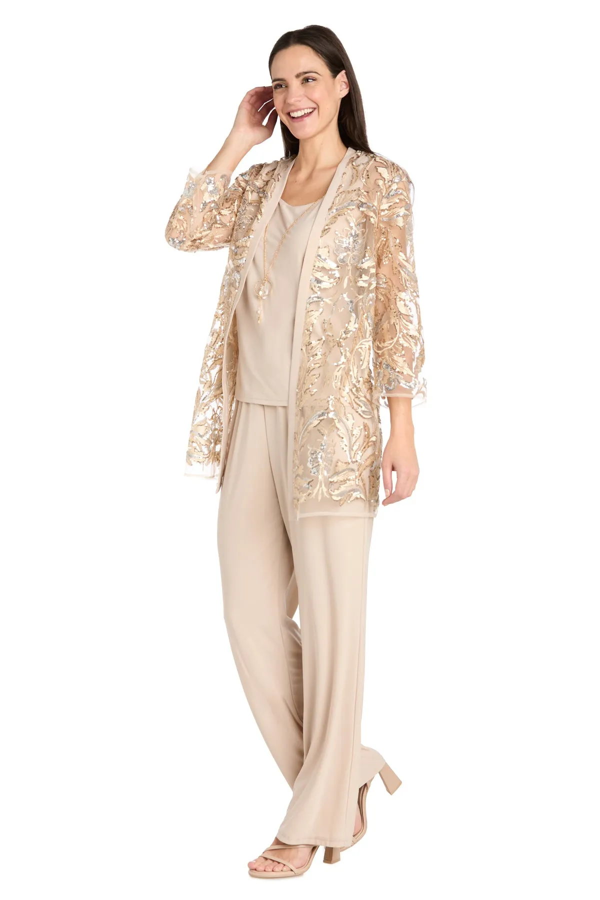 Gold Sequin Pant Suit sold by R&M Richards product image thumbnail 5