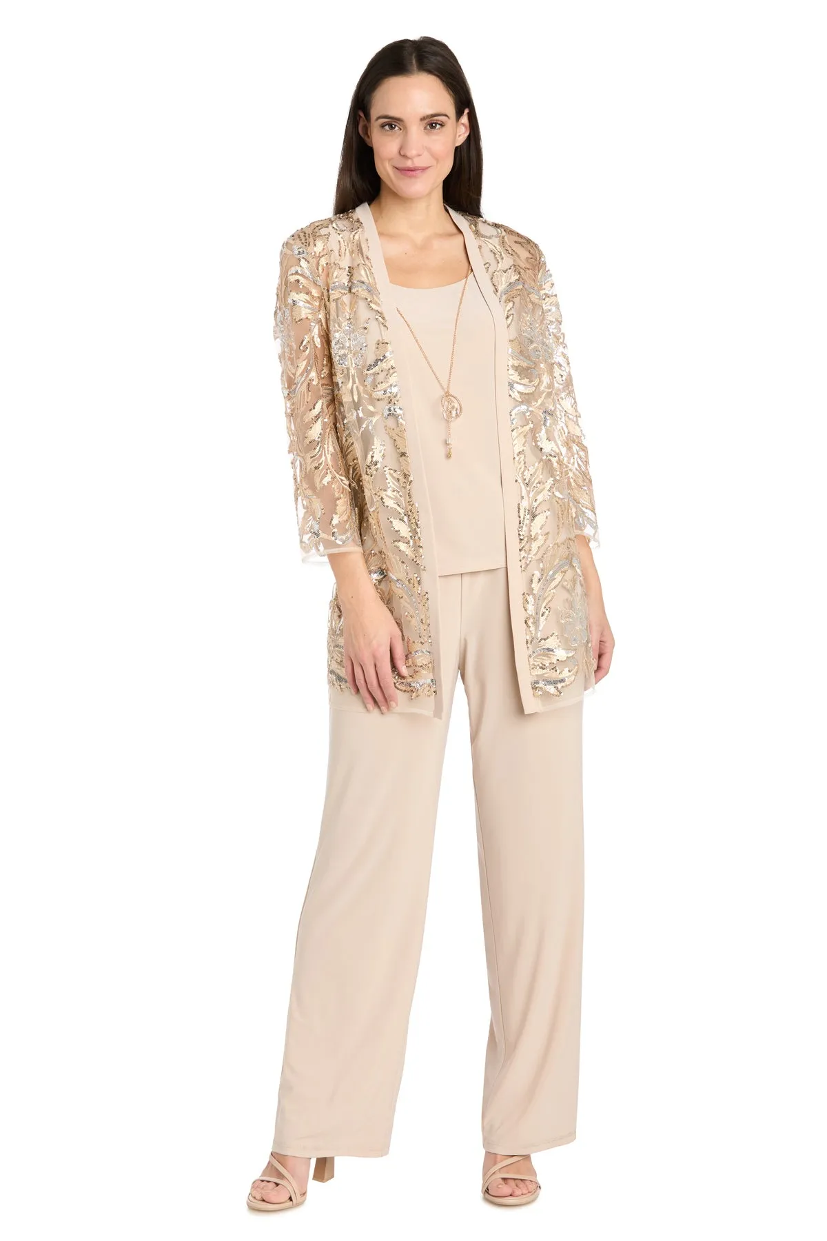Gold Sequin Pant Suit sold by R&M Richards
