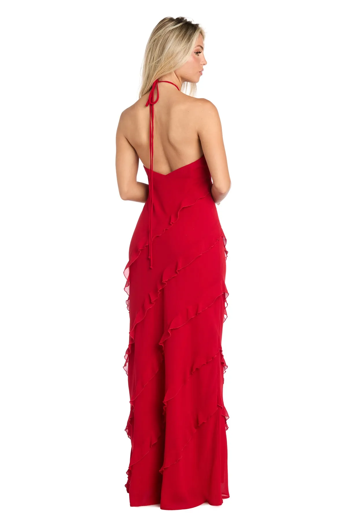 Remi Ruffle Halter Dress sold by R&M Richards product image thumbnail 2
