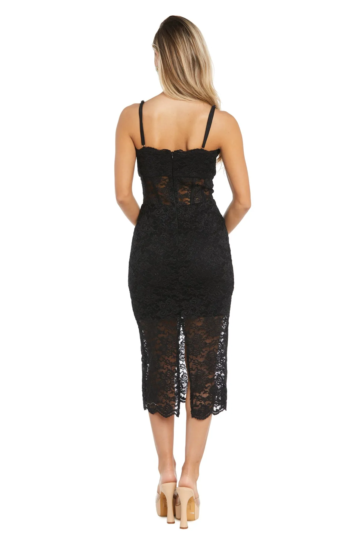 Blakely Black Corset Midi Dress sold by R&M Richards product image thumbnail 2