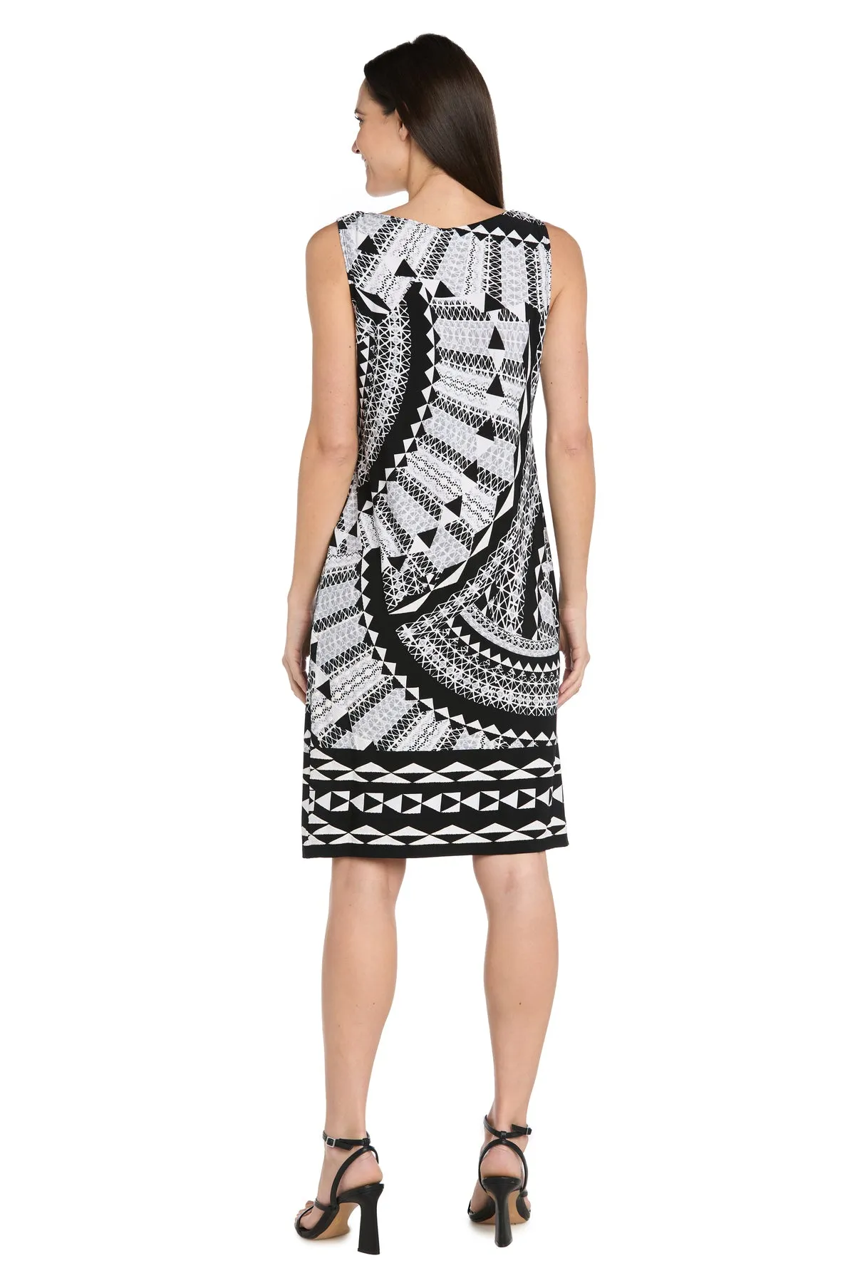Black & White Geo Jacket Dress sold by R&M Richards product image thumbnail 4