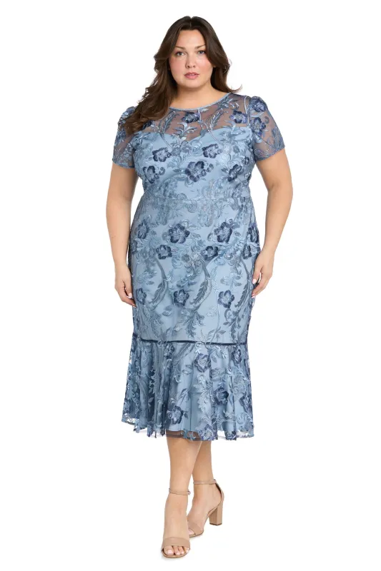 Floral Embroidered Midi Dress - Plus sold by R&M Richards