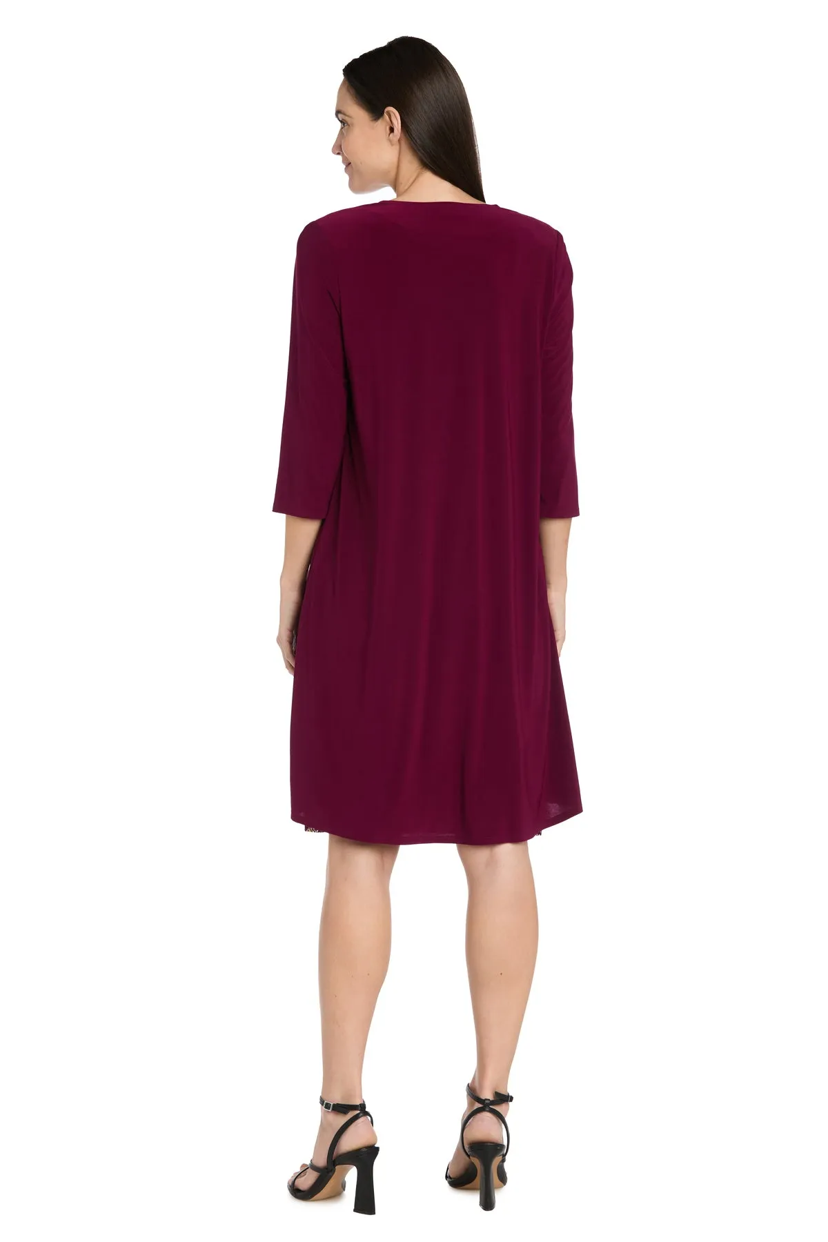 Intricate Short Jacket Dress with Solid Dress sold by R&M Richards product image thumbnail 2