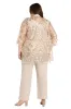 Gold Sequin Pant Suit - Plus sold by R&M Richards