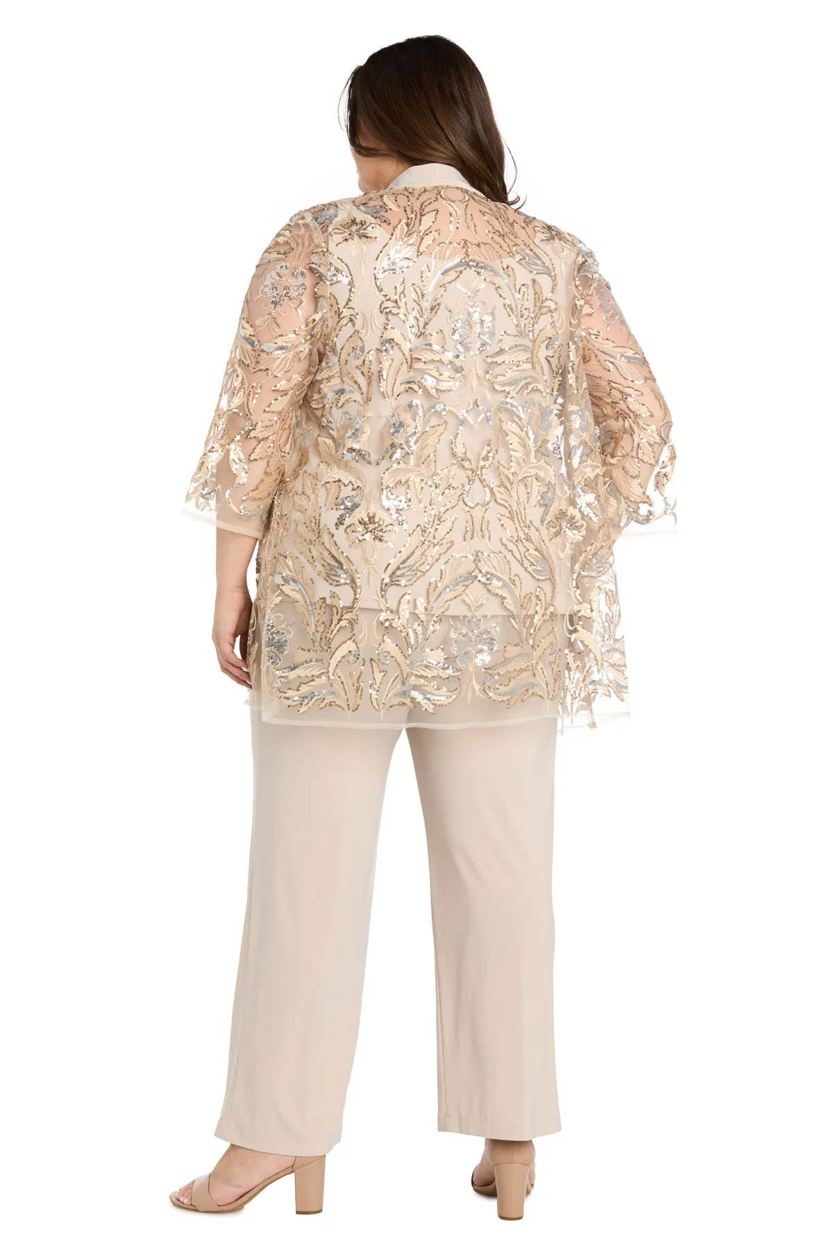 Gold Sequin Pant Suit - Plus sold by R&M Richards product image thumbnail 2