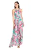 Keyhole Halter Neck Layered Chiffon Maxi Dress - Petite sold by R&M Richards