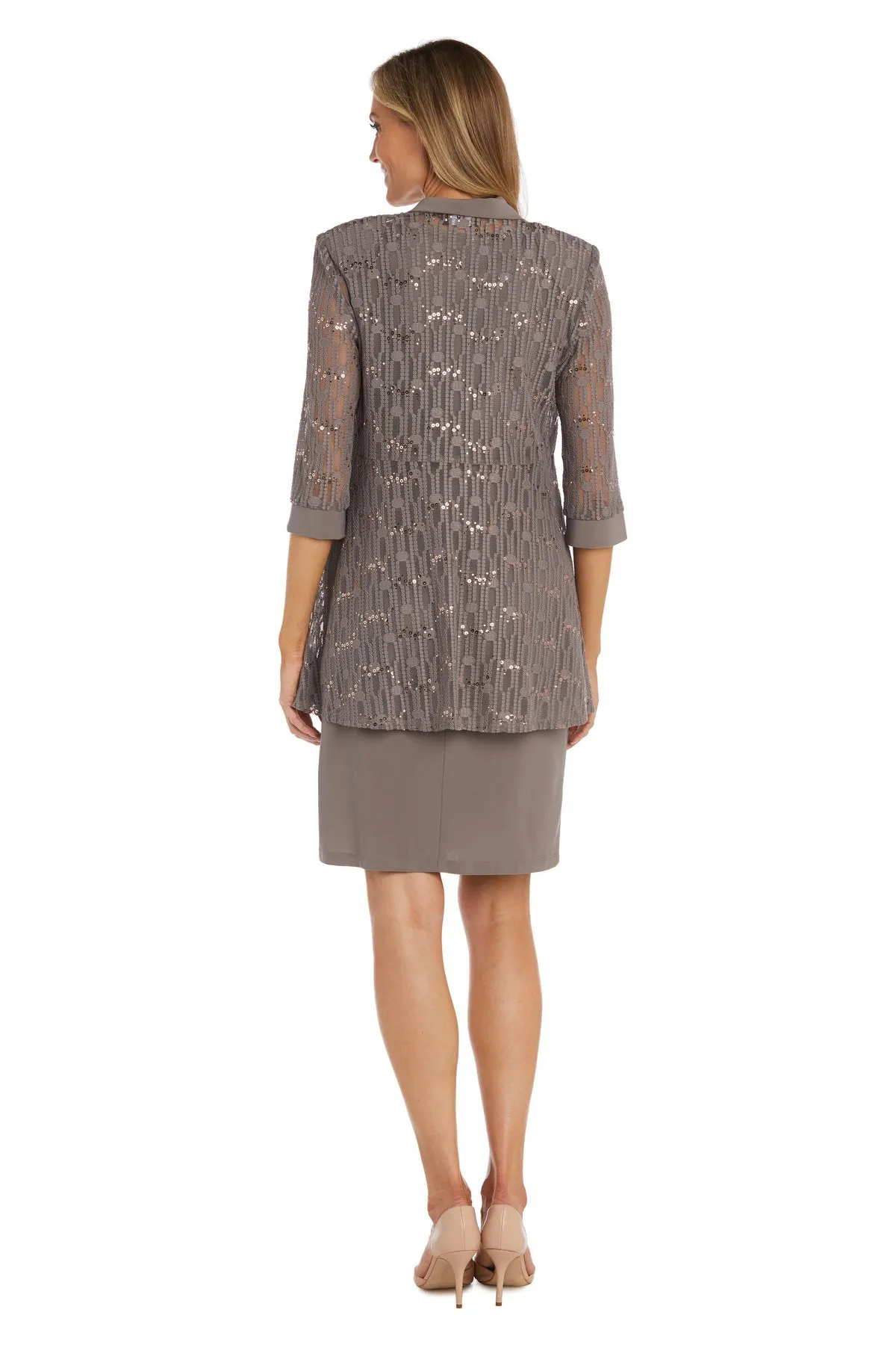 Circle Mesh Patterned Jacket Dress - Petite sold by R&M Richards product image thumbnail 2