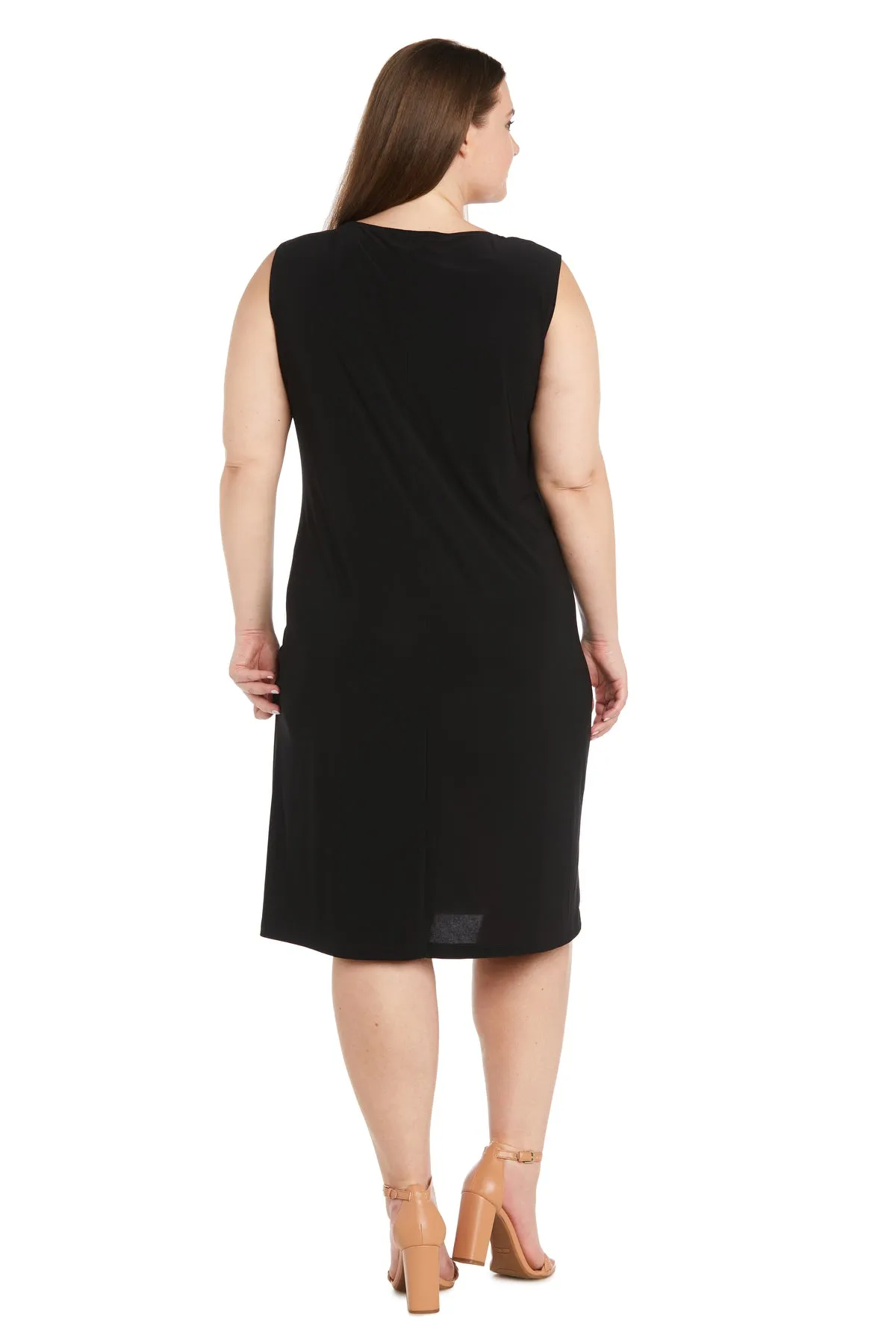 Pleated Printed Flyaway Jacket Dress - Plus sold by R&M Richards product image thumbnail 4