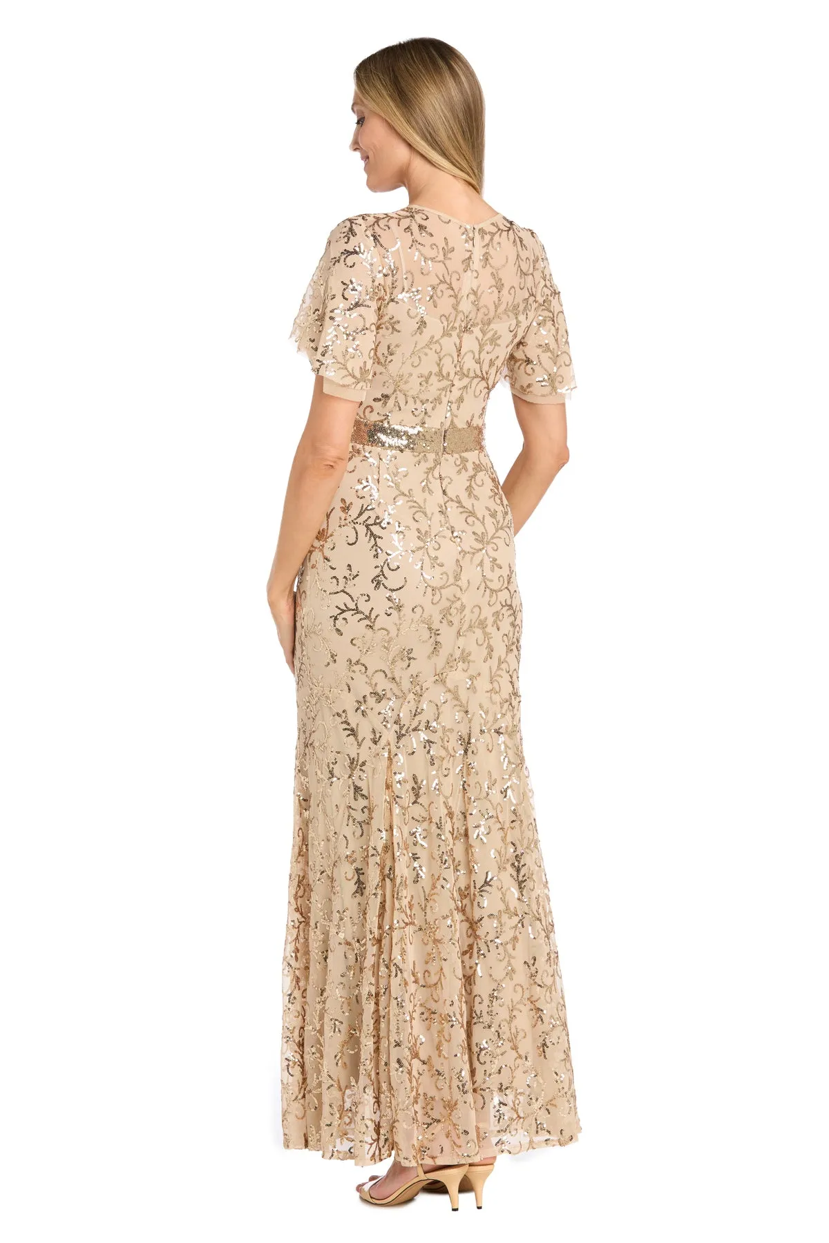 Radiant Glamour Gold Sequin Dress sold by R&M Richards product image thumbnail 2