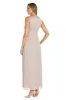 Long Pleated Metallic Chiffon Jacket Dress - Petite sold by R&M Richards