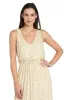 Yellow Floral Chiffon Maxi Dress with Ruffle Skirt sold by R&M Richards