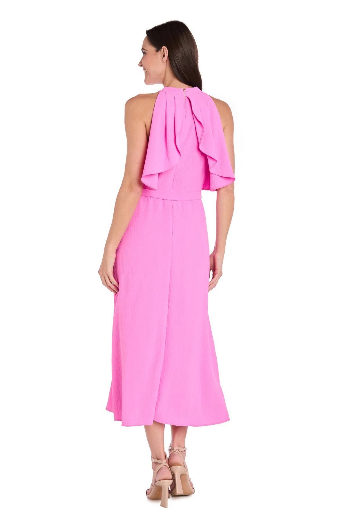 Pink High-Neck Midi Dress sold by R&M Richards product image thumbnail 2