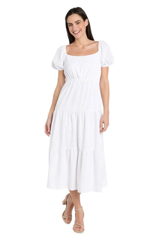Spring Linen Midi Dress sold by R&M Richards