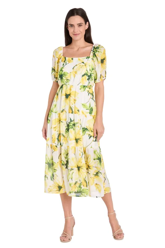 Sunflower Linen Midi Dress sold by R&M Richards