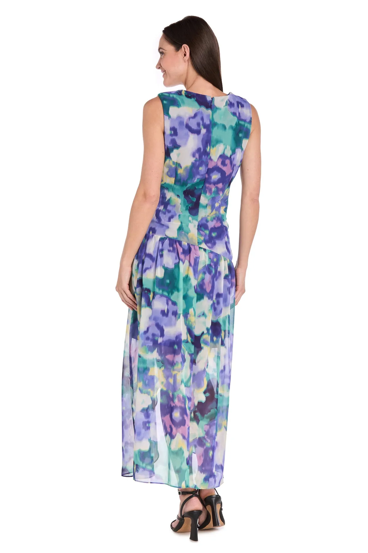 Blue Bloom High-Low Chiffon Dress sold by R&M Richards product image thumbnail 2