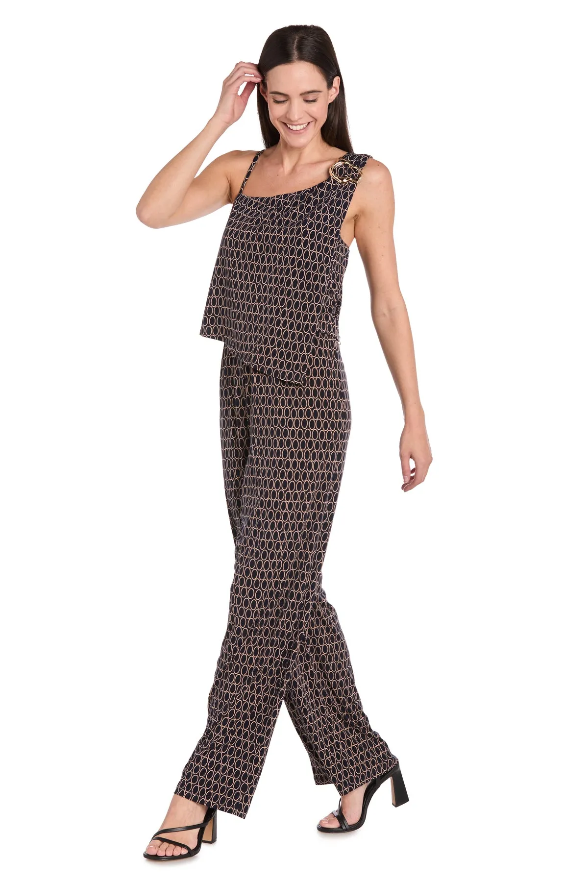 Ornate Pattern Asymmetrical Jumpsuit sold by R&M Richards product image thumbnail 4