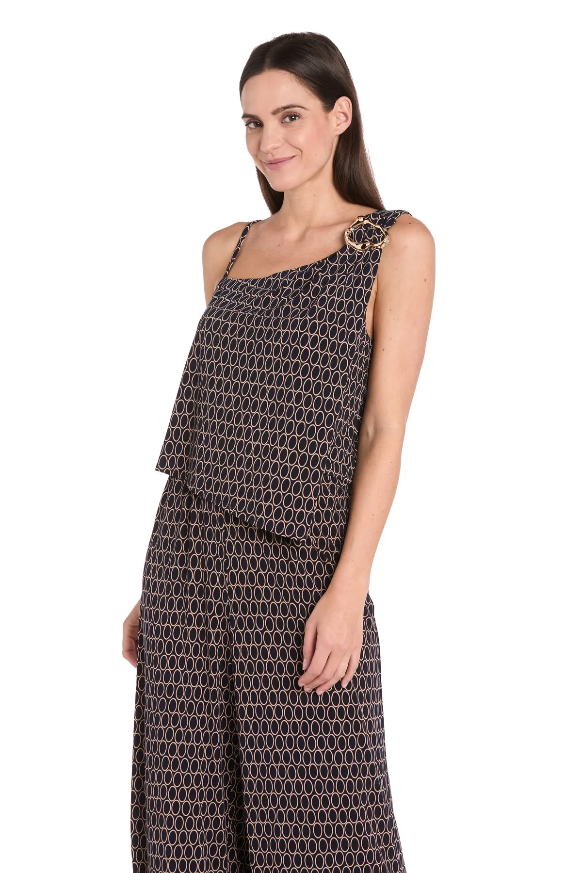 Ornate Pattern Asymmetrical Jumpsuit sold by R&M Richards product image thumbnail 3