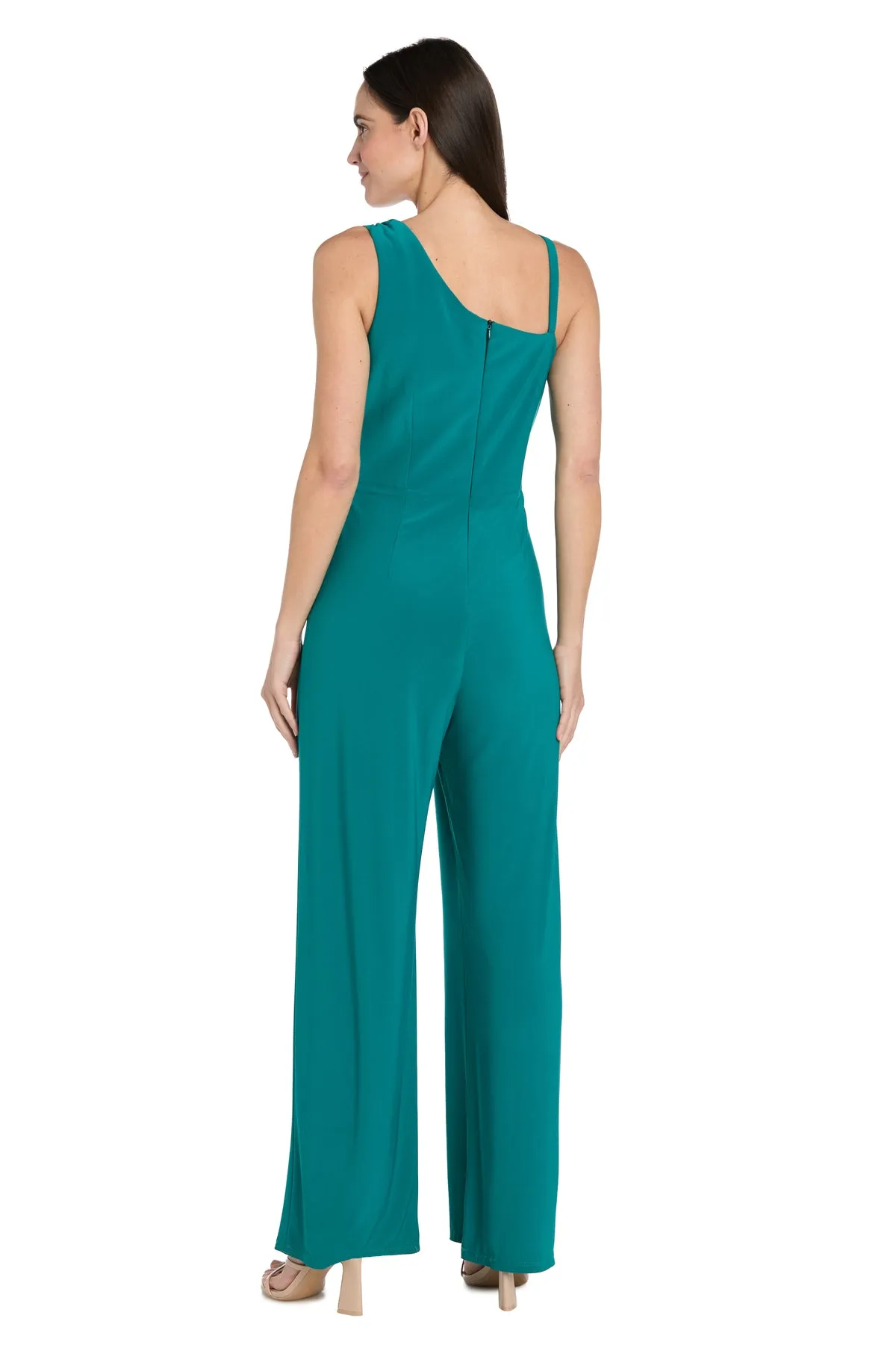 Asymmetrical Draped Jade Jumpsuit sold by R&M Richards product image thumbnail 2