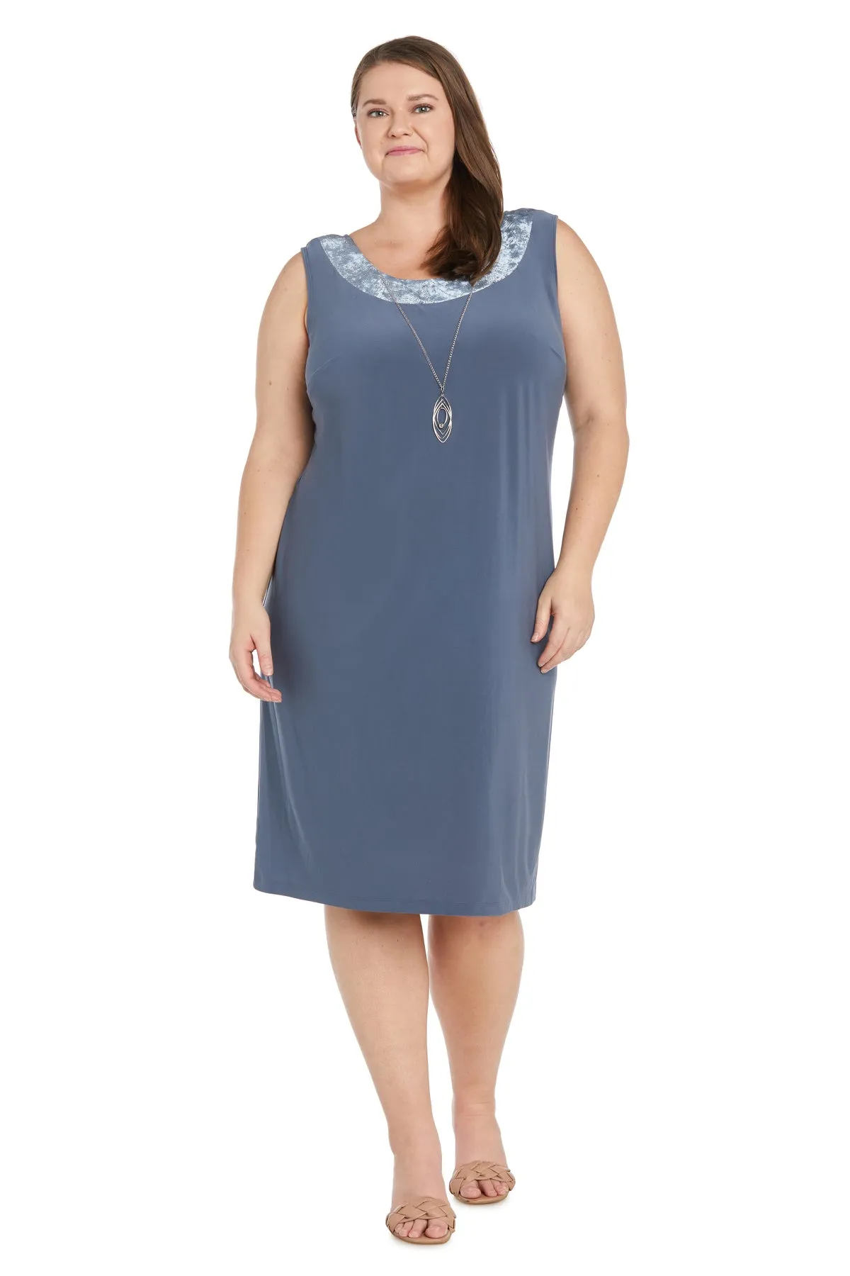 Two-Piece Banded Glitter Velvet Jacket and Dress Set - Plus sold by R&M Richards product image thumbnail 3